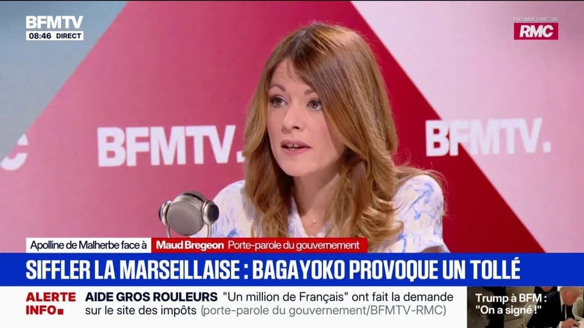 Propos sur la Marseillaise : Maud Bregeon dénonce un "rapport à la République"