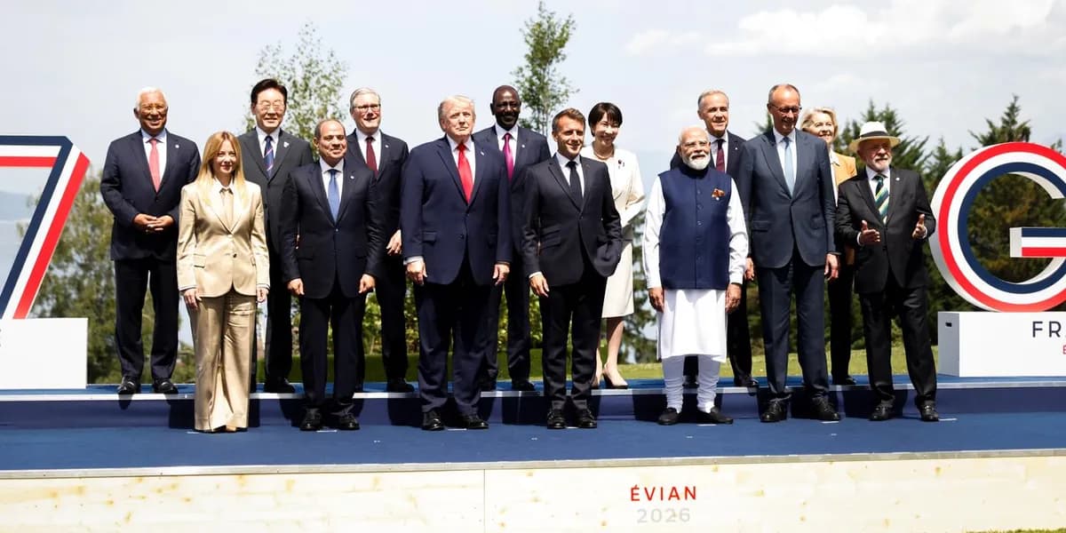 G7 à Évian : Zelensky rencontre Trump dans un contexte de tensions internationales