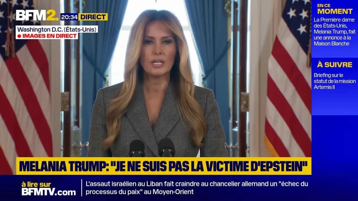 Melania Trump dément toute implication dans l'affaire Jeffrey Epstein