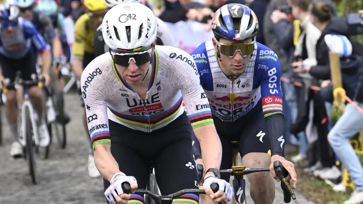 Tour des Flandres : Pogacar et Evenepoel poursuivis pour avoir grillé un feu rouge à un passage à niveau