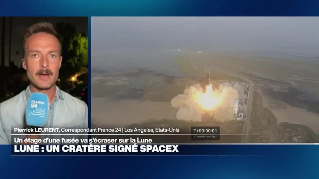 Collision entre une fusée SpaceX et la Lune