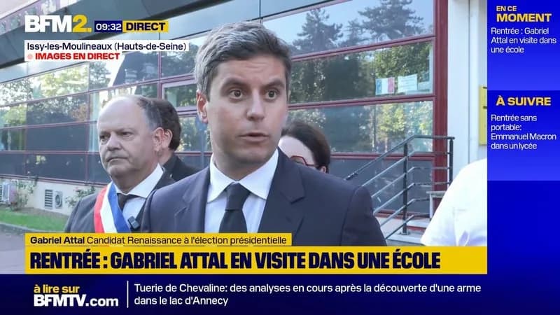 Rentrée scolaire : Gabriel Attal défend la levée du drapeau à Nice et fait confiance aux enseignants