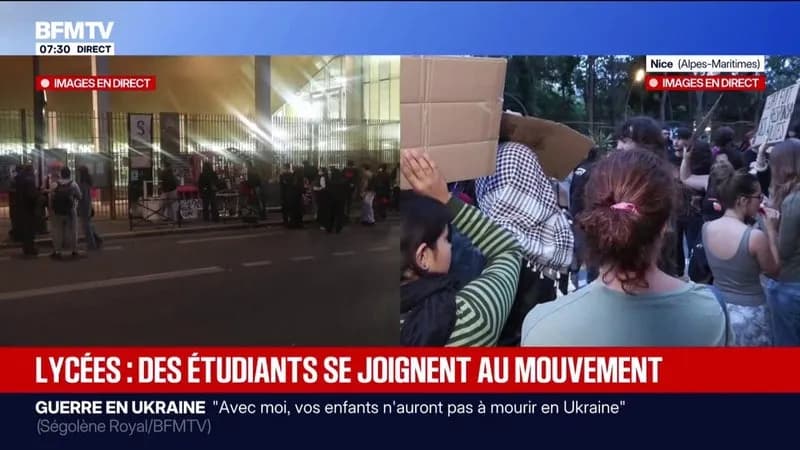 Cours suspendus dans 400‑500 lycées : manifestations d’étudiants et d’enseignants
