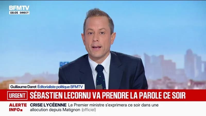 Lecornu annonce discours depuis Matignon sur mobilisation lycéenne et prix du carburant