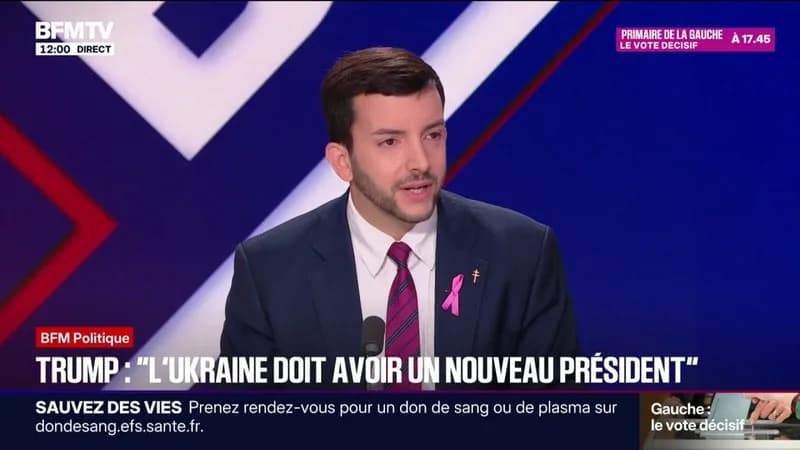 Député RN Jean-Philippe Tanguy plaide pour la souveraineté de l'Ukraine afin de garantir la paix
