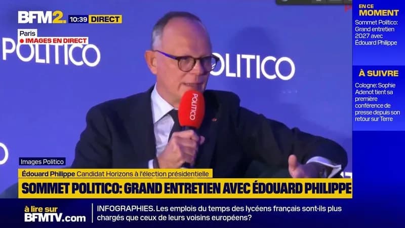 Édouard Philippe dénonce le moteur franco‑allemand « cassé » au sommet Politico sur la compétitivité économique