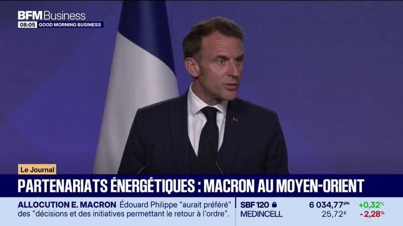 Macron au Moyen-Orient, industriels français, sécuriser approvisionnements défense