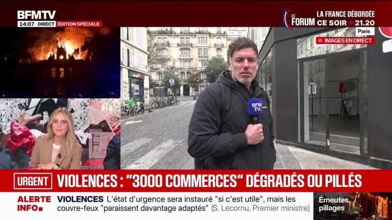 Commerçants français dénoncent le shopping après les casseurs du 17 octobre