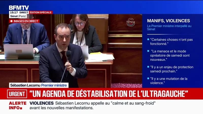 Déclaration de Lecornu : l'extrême gauche viserait à déstabiliser l'élection présidentielle