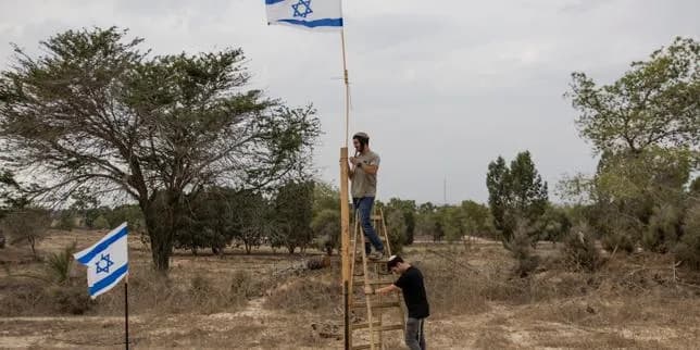 Colons israéliens créent un campement près de Gaza avant les législatives